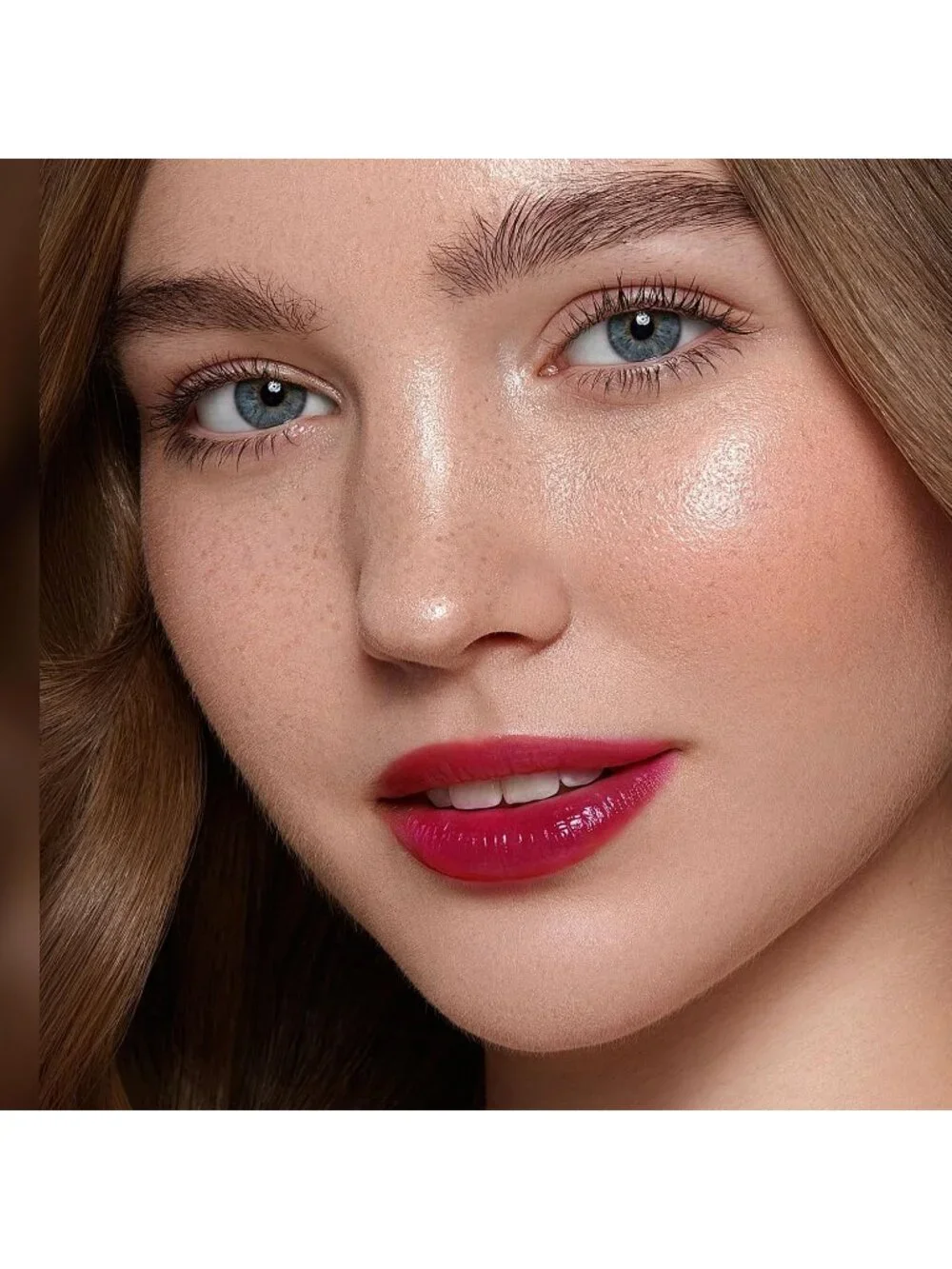 Women's DM68 Oxblood Red Glow Reviver Moisture Lip Gloss Creamy Tinted Lip Balm